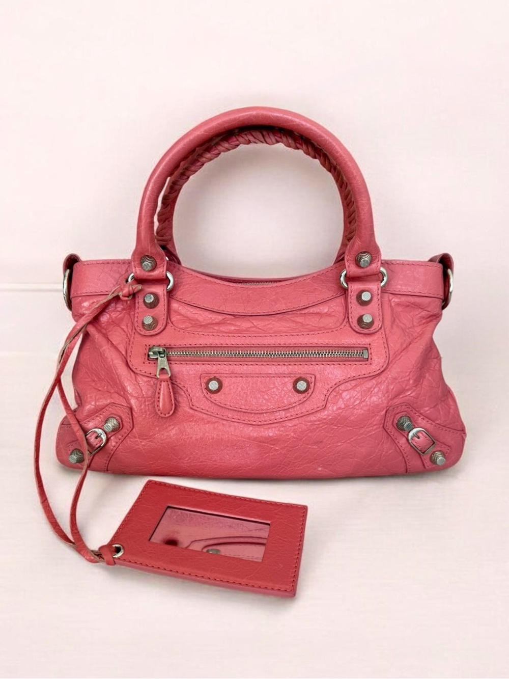 Balenciaga Pink Bonbon City First Bag